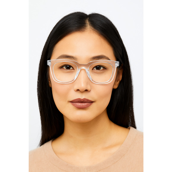 Peepers To the Max Square Blue Light Readers +3.00 | Retro Geek Chic Glasses - Picture 1 of 7